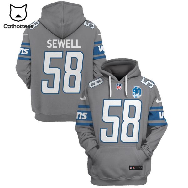 Limited Edition Penei Sewell Detroit Lions Hoodie Jersey