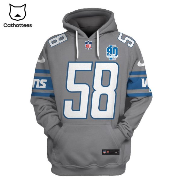 Limited Edition Penei Sewell Detroit Lions Hoodie Jersey