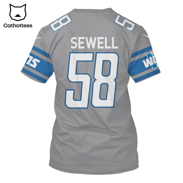 Limited Edition Penei Sewell Detroit Lions Hoodie Jersey