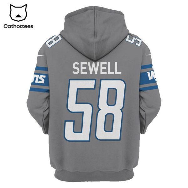 Limited Edition Penei Sewell Detroit Lions Hoodie Jersey