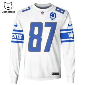 Limited Edition Sam LaPorta Detroit Lions Hoodie Jersey – White