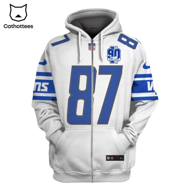 Limited Edition Sam LaPorta Detroit Lions Hoodie Jersey – White