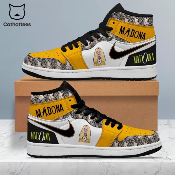 Madona Nike Portrait Design Air Jordan 1 High Top Air Jordan 1 High Top