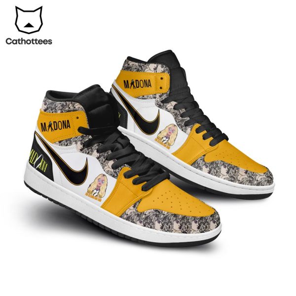 Madona Nike Portrait Design Air Jordan 1 High Top Air Jordan 1 High Top