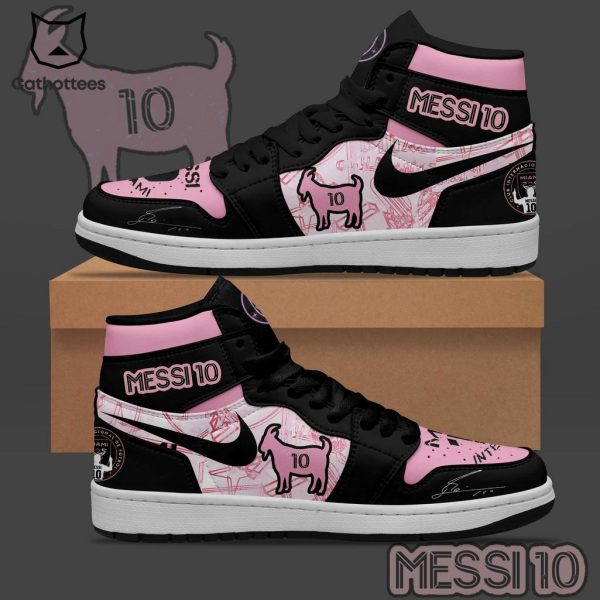 Messi 10 Pig Nike Logo Design Air Jordan 1 High Top