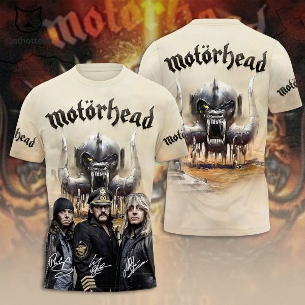 Motorhead Rock Band Signature 3D T-Shirt