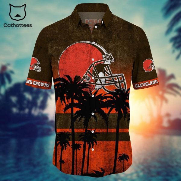 NFL Cleveland Browns Hawaii Shirt Short Style Hot Trending Summer