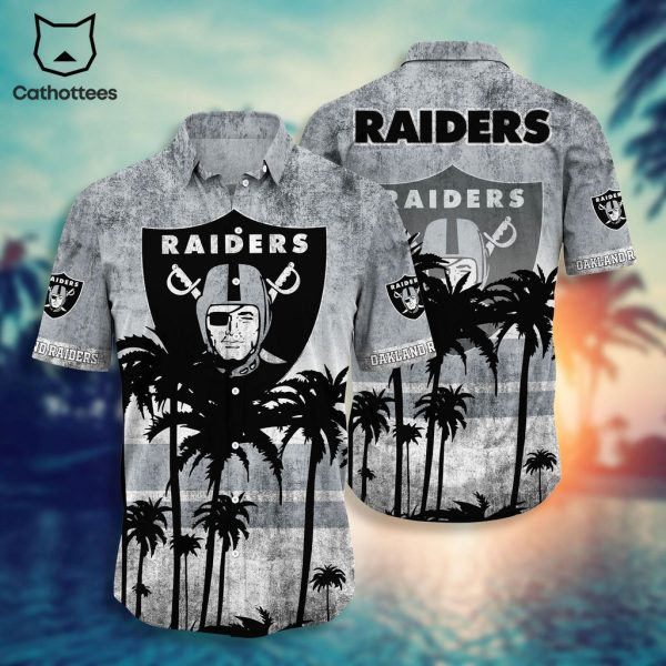 NFL Oakland Raiders Hawaii Shirt Short Style Hot Trending Summer