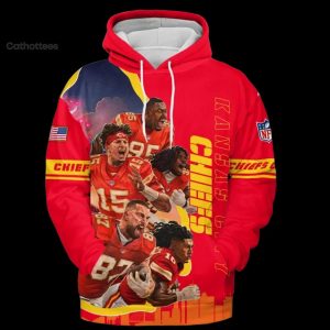 NFL Super Bowl LVIII Kansas City Chiefs Hoodie Longpant Cap Set