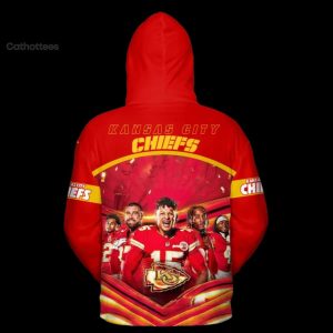NFL Super Bowl LVIII Kansas City Chiefs Patrick Mahomes Travis Kelce Hoodie Longpant Cap Set