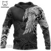 Never Gave Up Viking Hoodie With Camouflage Colors For Soldiers