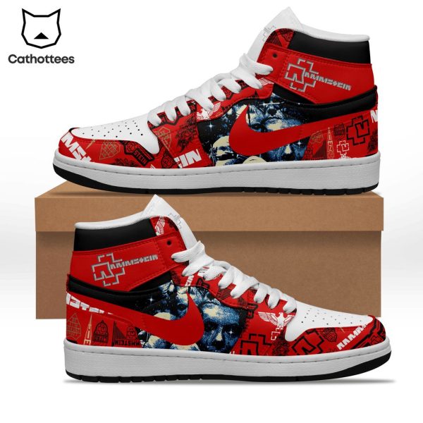 Rammst4ein Nike Red Design Air Jordan 1 High Top