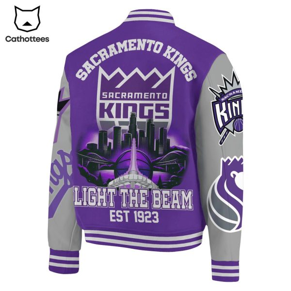 Sacramento Kings Light The Beam Est 1923 Baseball Jacket