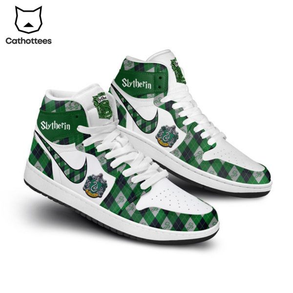Slytherin Nike Logo Green Design Air Jordan 1 High Top