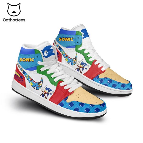 Sonic Portrait Nike Logo Design Air Jordan 1 High Top