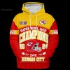 Super Bowl LVIII  Champions Kansas City Chiefs Back 2 Back Hoodie Longpant Cap Set