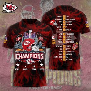 Super Bowl LVIII Champions Kansas City Chiefs Design 3D T-Shirt