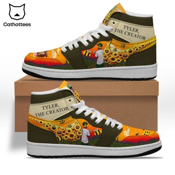 Yeler The Creator Flower Nike Logo Design Air Jordan 1 High Top