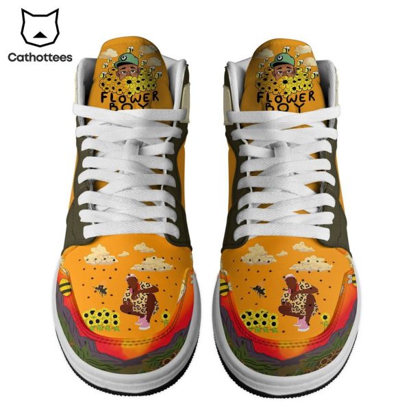 Yeler The Creator Flower Nike Logo Design Air Jordan 1 High Top