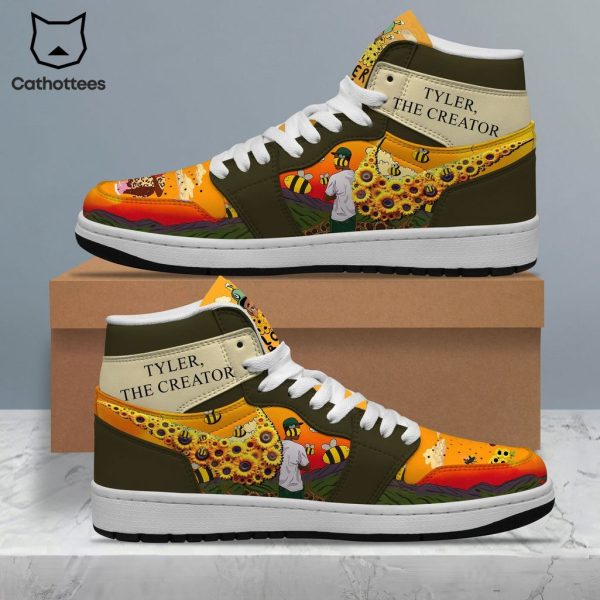 Yeler The Creator Flower Nike Logo Design Air Jordan 1 High Top