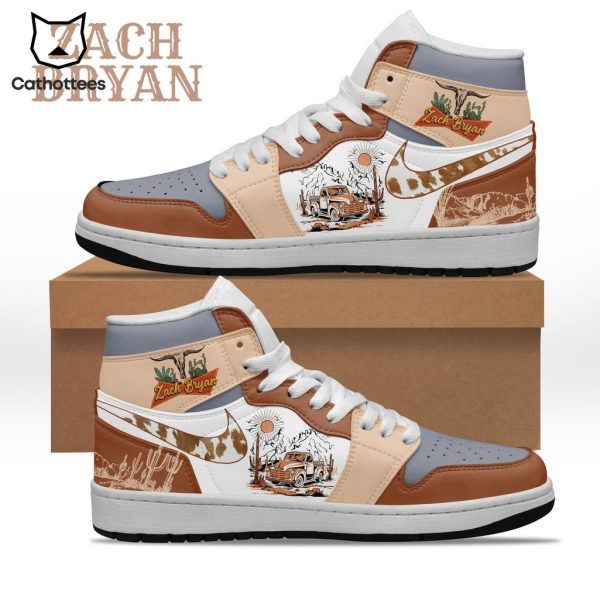 Zach Bryan Nike Logo Design Air Jordan 1 High Top