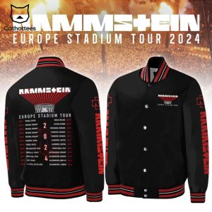 2024 Rammstein Europe Stadium Tour Baseball Jacket