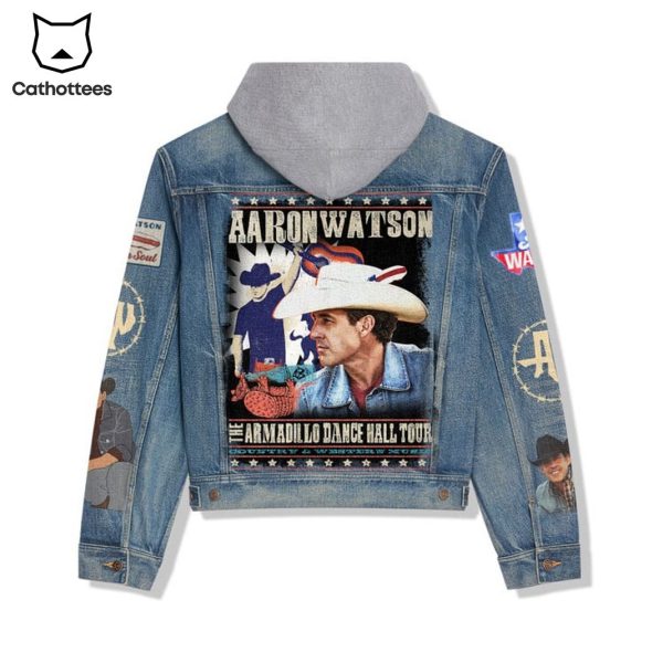 Aaron Watson The Armadillo Dance Hall Tour Hooded Denim Jacket