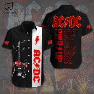 AC DC Rock N Roll Pwr Up EU 2024 Hawaiian Shirt