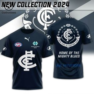 AFL Carlton Blues Mens Sana In Corpore Sano Home Of The Mighty Blues 3D T-Shirt