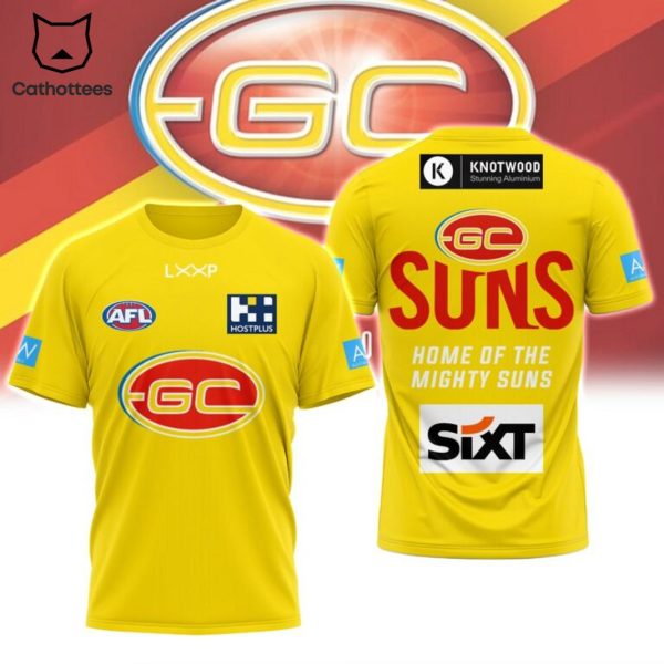 AFL Gold Coast Suns Home Of The Mighty Suns 3D T-Shirt