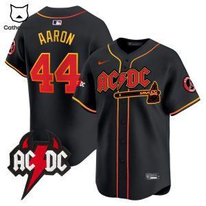 Atlanta Braves – AC DC Hank Aaron Baseball Jersey