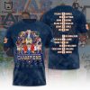 Tennessee Volunteers SEC 2024 Champions 3D T-Shirt