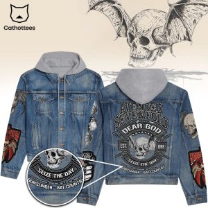 Avenged Sevenfold Dear God Seize The Day Hooded Denim Jacket