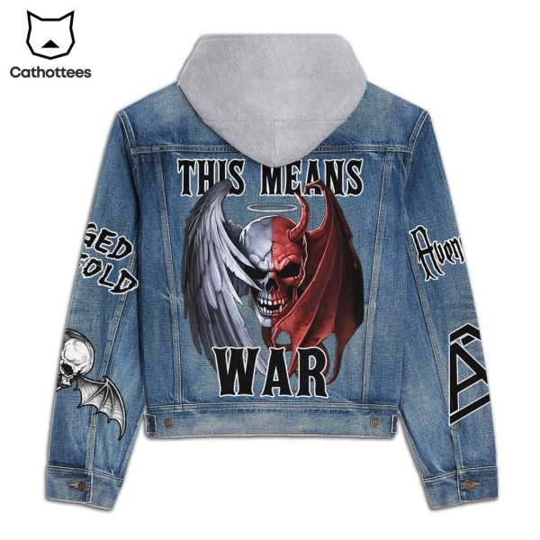 Avenged Sevenfold This Means War Hooded Denim Jacket