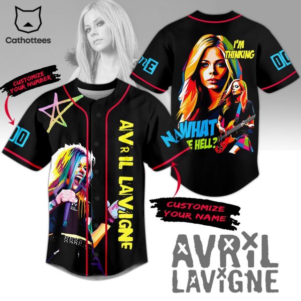 Avril Lavigne Im Thinking What The Hell Baseball Jersey
