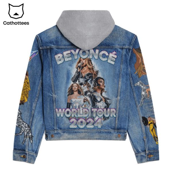 Beyonce World Tour 2024 Hooded Denim Jacket
