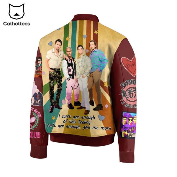 Big Time Rush In Cant Get Enough Of This Fleeling Cant Get Enough Give Me More Baseball Jacket
