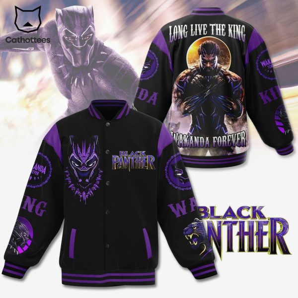 Black Panther Long Live The King Wakanda Forever Baseball Jacket