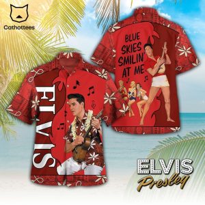 Blue Skies Smilin At Me Elvis Presley Hawaiian Shirt