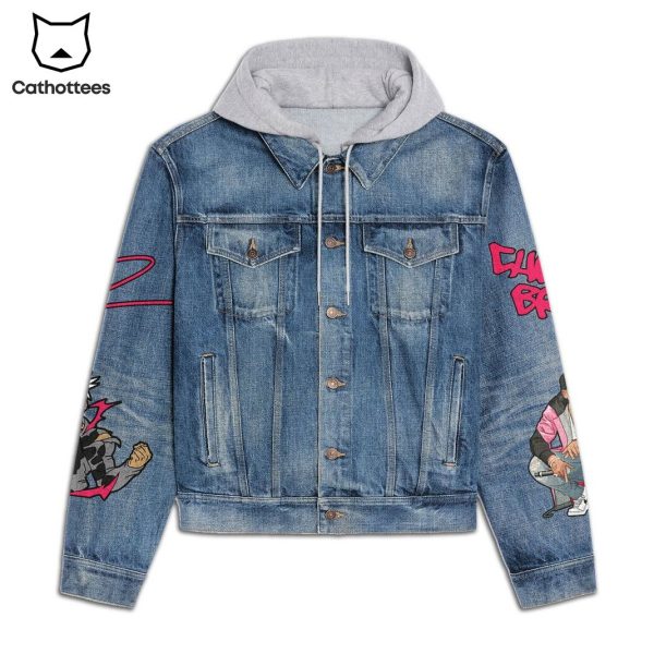 Chris Brown My Heart Big But It Beat Quiet Hooded Denim Jacket