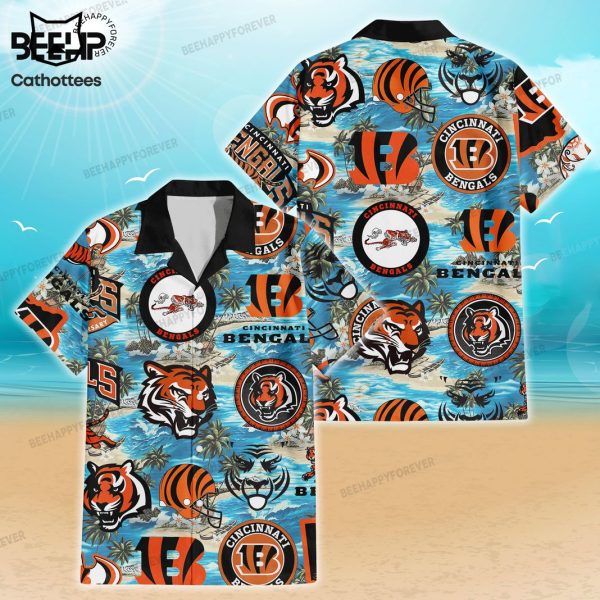 Cincinnati Bengals Logo Hawaiian Shirt