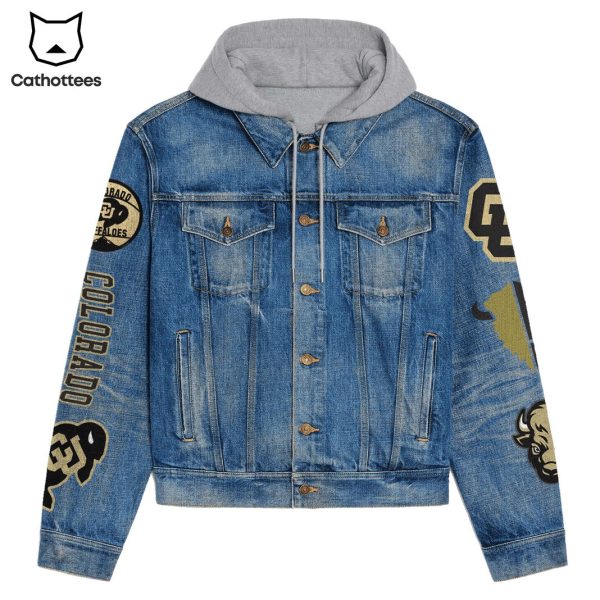 Colorado Buffaloes Boulder Colorado Hooded Denim Jacket