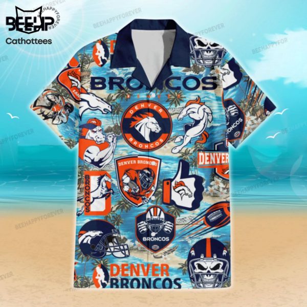Denver Broncos Logo Hawaiian Shirt