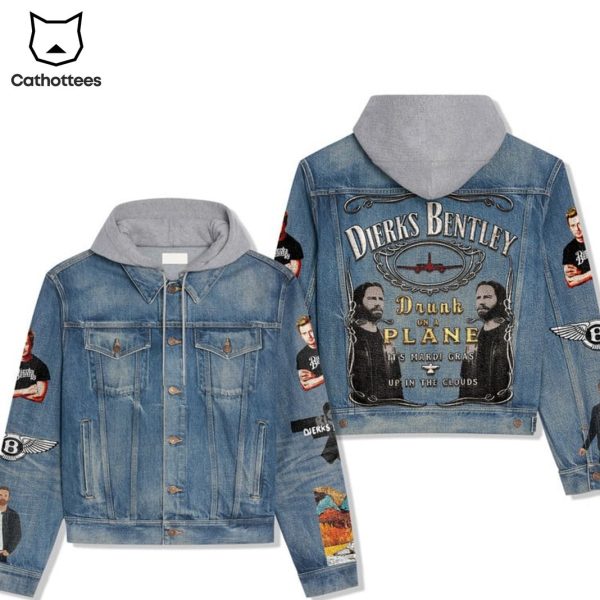 Dierks Bentley Drunk On A Plane Hooded Denim Jacket