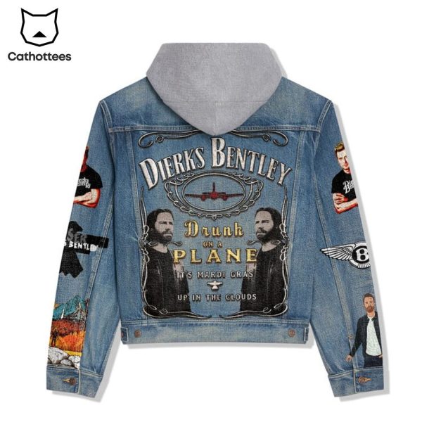 Dierks Bentley Drunk On A Plane Hooded Denim Jacket