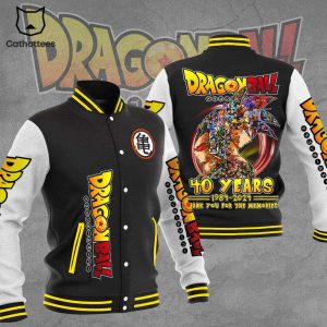 Dragonball 40 Years 1984-2024 Thank You For The Memories Baseball Jacket