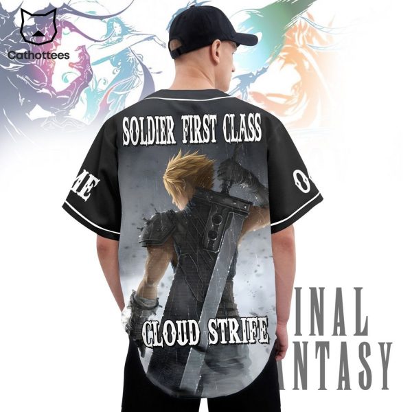 Final Fantasy Soldier First Class Cloud Strife Baseball Jersey