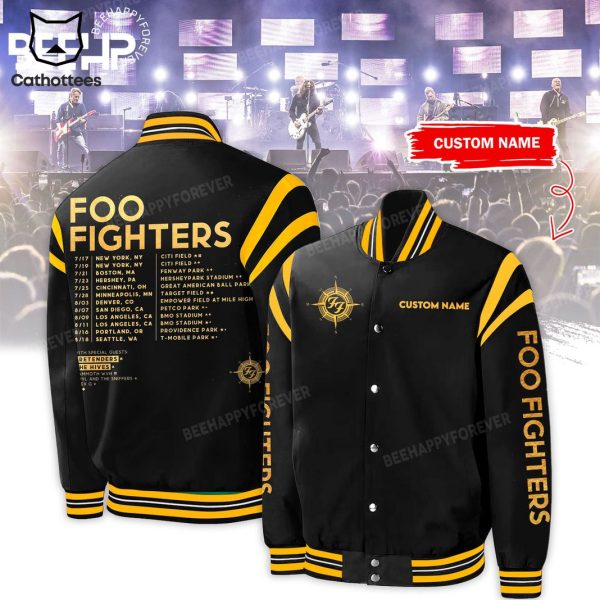 Foo Fighters 2024 Tour Baseball Jacket