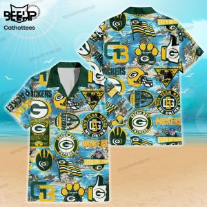 Green Bay Packers This Team Makes Me Drink Hawaiian Shirt