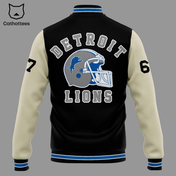Honorary Captain Barry Sanders Detroit Lion Baseball Jacket